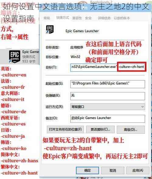 如何设置中文语言选项:无主之地2的中文设置指南